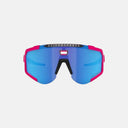 Lentes de ciclismo Velo Store Mx Scicon Aeroscope con marco rosa flúor y lente de espejo azul de alto rendimiento