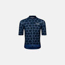 Maillot de ciclismo Velo Store Mx Pas Normal Studios Essential en azul marino con patrón de puntos y cremallera frontal