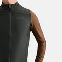 Maillot térmico de ciclismo Velo Store Mx Pas Normal Studios en verde oliva y marrón con ajuste aerodinámico pro-fit