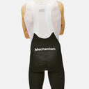 Vista trasera de los culotes con tirantes Velo Store Mx Pas Normal Studios Mechanism negros con malla blanca
