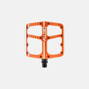 Pedales Velo Store Mx Deity Flat Trak naranjas de aluminio mecanizado con pines de agarre para MTB