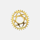 Plato ovalado Velo Store Mx AbsoluteBlack Boost para SRAM, fabricado en aluminio mecanizado CNC color dorado.