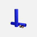 Puños de silicona azul Esigrips Racer's Edge de 30mm para MTB, disponibles en Velo Store Mx con tapones incluidos.