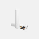 Puños de silicona blanca Esigrips Racer's Edge de 30mm para MTB, disponibles en Velo Store Mx con tapones incluidos.