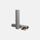 Puños de silicona gris Esigrips Racer's Edge para MTB de Velo Store Mx con tapones de manillar incluidos