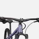 Vista frontal del manillar y cuadro color Satin Mauve Metallic de la bicicleta Specialized Rockhopper Comp en Velo Store Mx