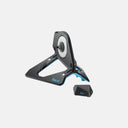 Rodillo de entrenamiento inteligente Velo Store Mx Tacx NEO 2T Smart con diseño plegable y detalles en azul.