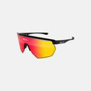 Gafas de ciclismo Velo Store Mx Scicon Aerowing con montura negra y lente fotocromática roja multiespejo