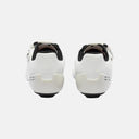 Vista trasera de las zapatillas de ciclismo Velo Store Mx SIDI Genius X en color blanco con refuerzo en el talón.