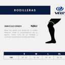 Tabla de tallas para rodilleras Kali Protectives Mission Guard en Velo Store Mx para ciclismo y deportes extremos