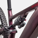 Amortiguador trasero Fox Float X Genie en cuadro de carbono color granate de la bicicleta Velo Store Mx Turbo Levo 4