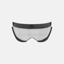 Visera Kask Aero Pro transparente con marco negro para cascos de ciclismo, disponible en Velo Store Mx.