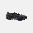Zapatillas de ciclismo Velo Store Mx Shimano ME3 SH-ME301 negras con suela de tacos para montaña y ajuste de hebilla.
