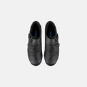 Zapatillas de ciclismo de ruta Velo Store Mx Shimano RC100 negras con tres tiras de velcro y diseño envolvente.