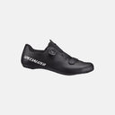 Zapatillas de ciclismo de ruta Velo Store Mx Specialized Torch 2.0 negras con dial Boa y perforaciones de ventilación.