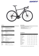 Bicicleta Giant TCR ADV 2 Disc Carbon T-M (2022) - Velo Store Mx