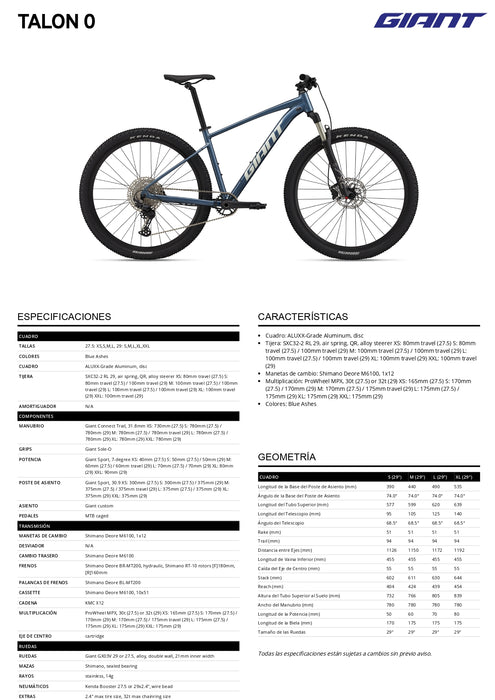 Bicicleta Giant Talon 29 0 (2022)
