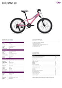 Bicicleta Liv Enchant 20 Azalea Pink (2022) - Velo Store Mx