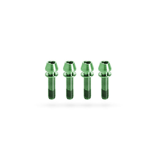 Set de Tornillos de Titanio Kogel para Poste de Manubrio STEM Verde - Velo Store Mx